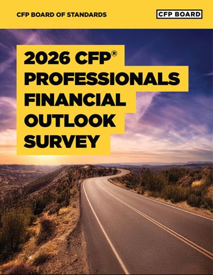 2026 CFP Professionals Financial Outlook Survey Cover