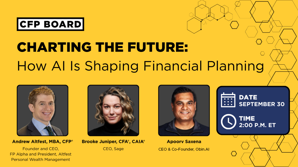 CFP Board Webinar Charting the Future How AI Is Shaping Financial Planning