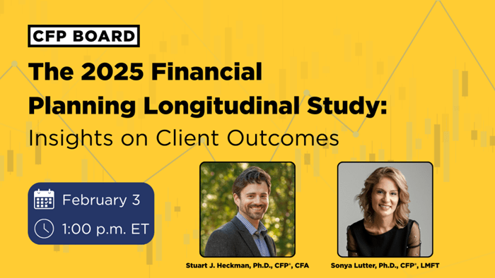 The 2025 Financial Planning Longitudinal Study Webinar