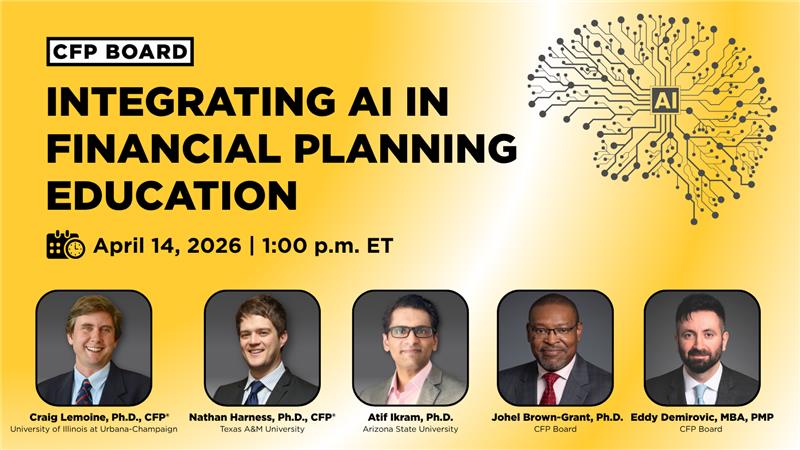 AI the Future of Financial Planning CFP Board Webinar Cover