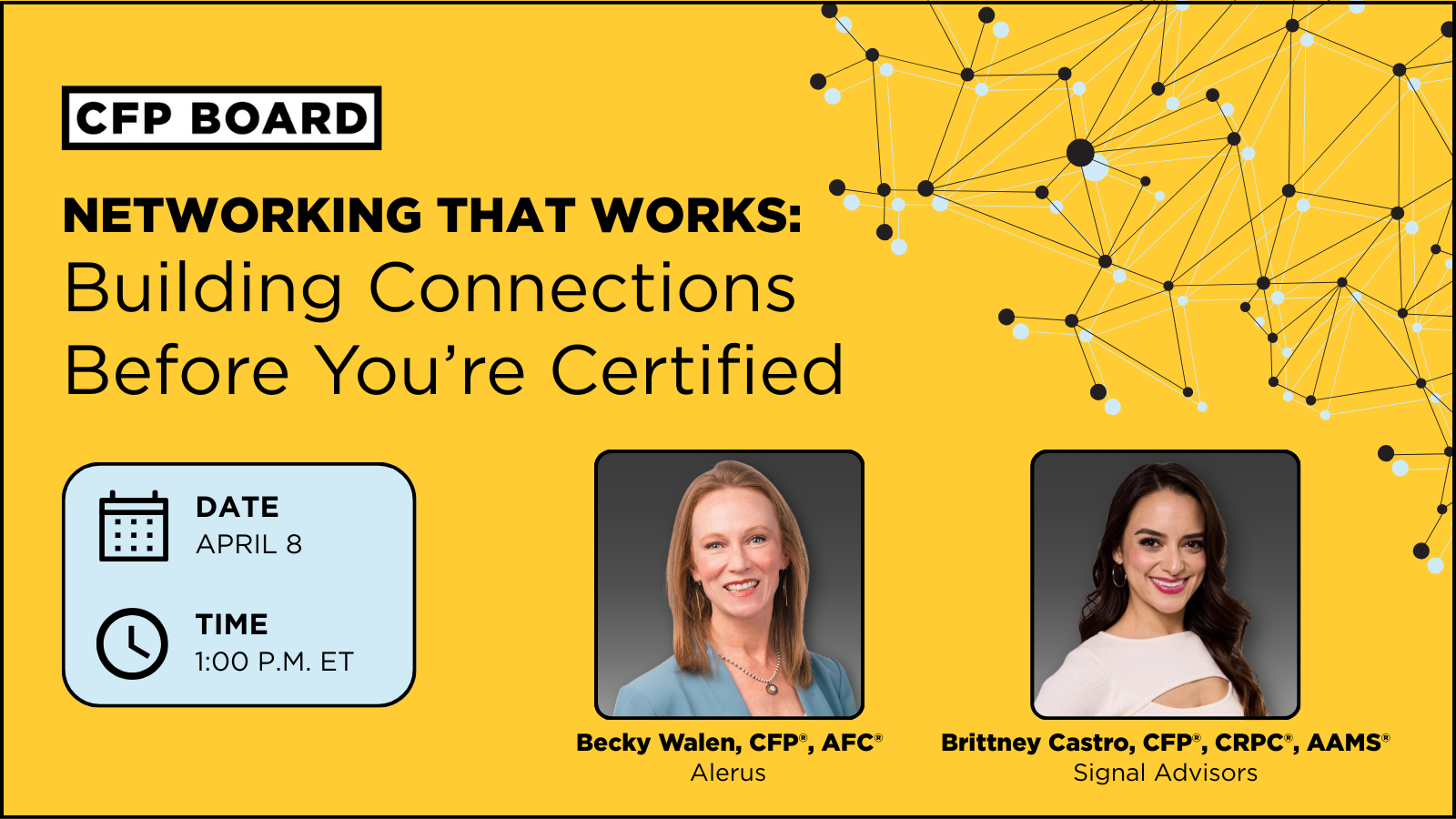 Building Connections Before Youre Certified Webinar