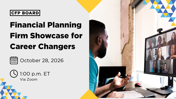 CFP Board Financial Planning Firm Showcase for Career Changers