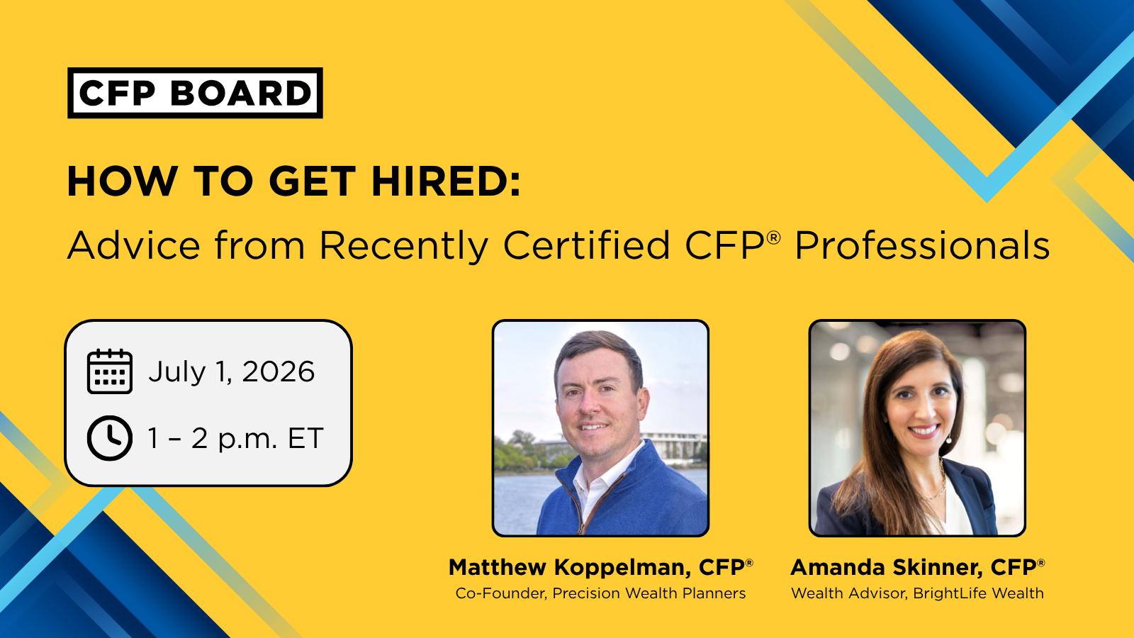 How to Get Hired Advice from Recently Certified CFP® Professionals